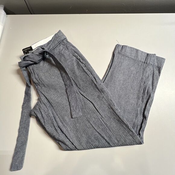 Banana Republic Avery Tie Waist Ankle Pants Trousers Office Straight Leg Size 2 - Picture 1 of 10